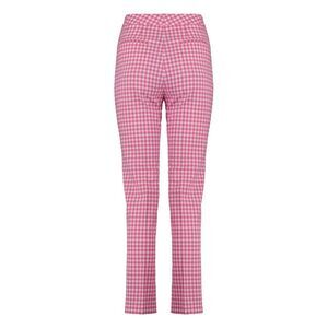 PT01 Women's Gingham Check Cropped Pants Women PINK